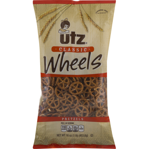 Chips & Pretzels Utz Classic Wheels Pretzels hero