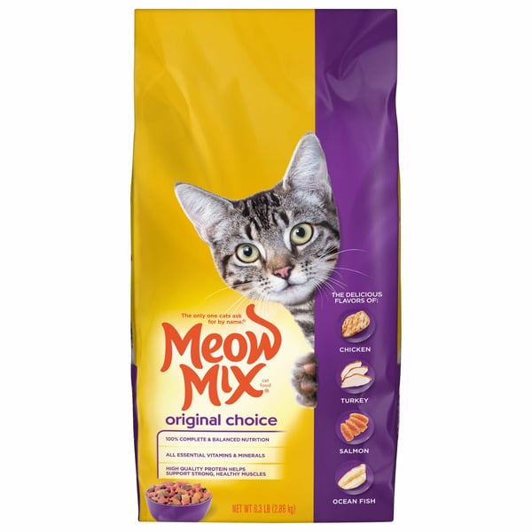 Dry Cat Food Meow Mix Cat Food, Chicken, Turkey, Salmon & Ocean Fish hero