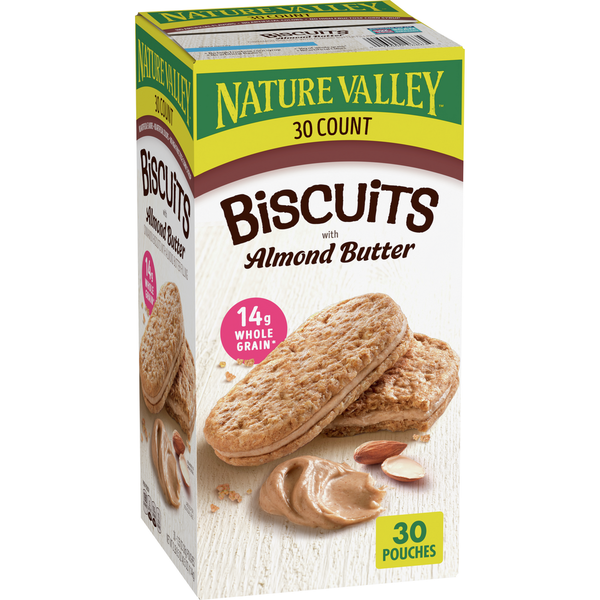 Crackers Nature Valley Cinnamon Almond Butter Biscuit Sandwiches hero