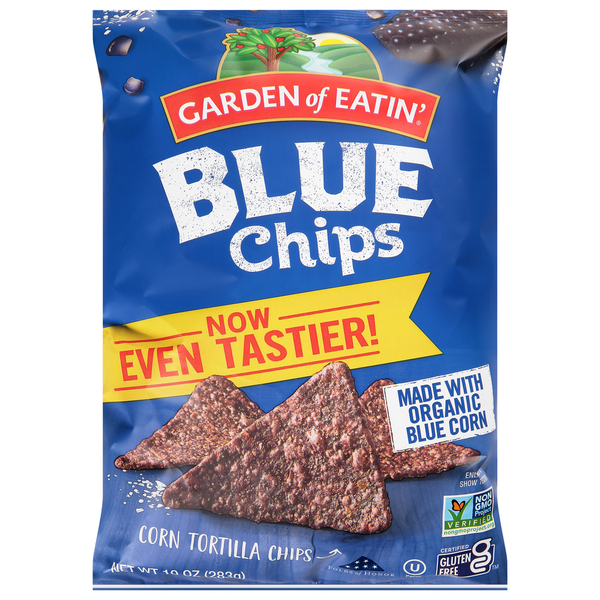 Chips & Pretzels Garden of Eatin' Corn Tortilla Chips, Blue Chips hero