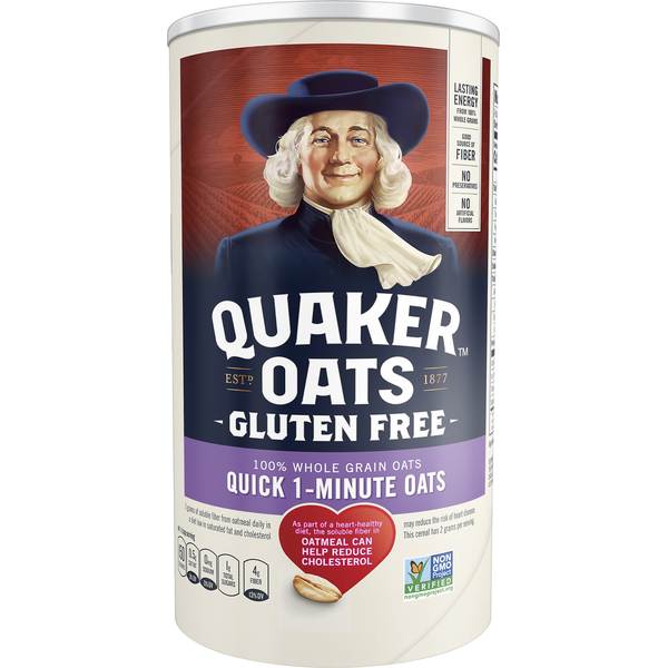 Hot Cereal & Pancake Mixes Quaker Oats, Gluten Free, Quick 1-Minute hero