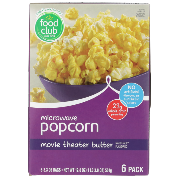 Popcorn & Jerky Food Club Movie Theater Butter Microwave Popcorn hero