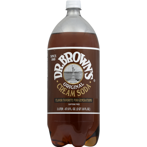 Soft Drinks Dr. Brown’s Natural Flow Cream Soda, Original hero