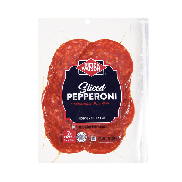 Lunch Meat Dietz & Watson Pepperoni, Pre-Sliced hero