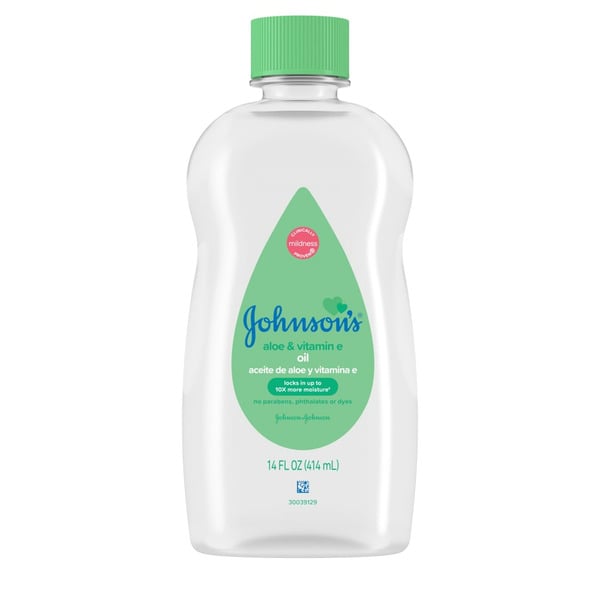 Baby Bath & Body Care Johnson's Oil, Mineral Oil With Aloe Vera & Vitamin E hero