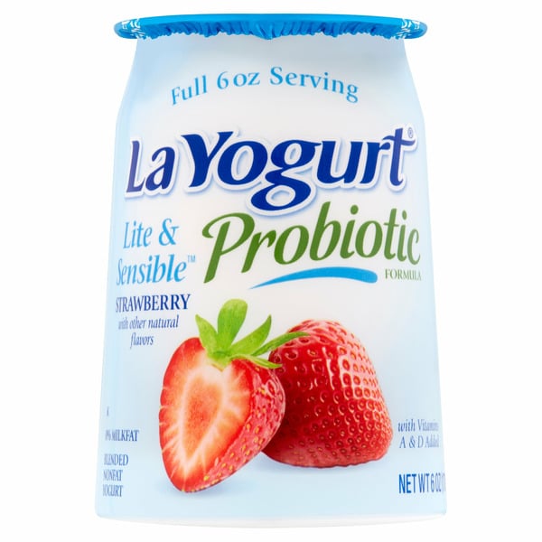 Yogurt La Yogurt Blended Nonfat Yogurt, Strawberry hero