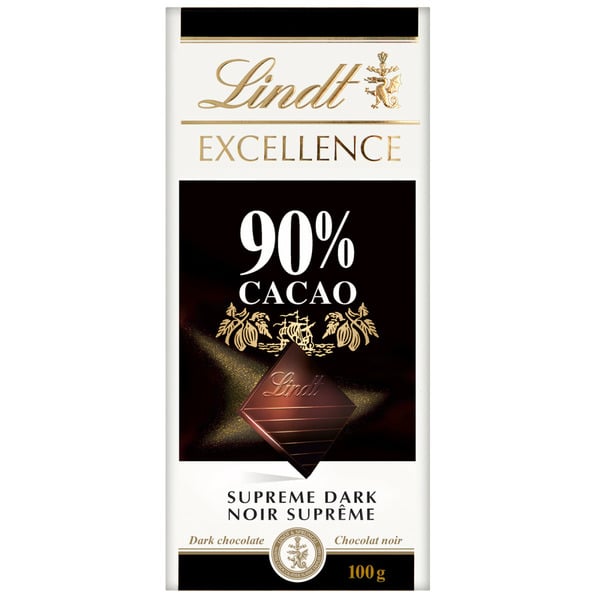 Candy & Chocolate Excellence 90% Cacao Dark Chocolate Bar, 100 Grams hero