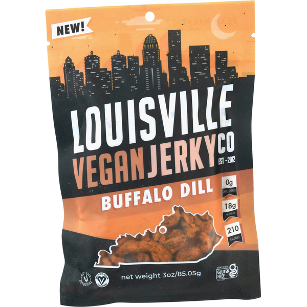 Popcorn & Jerky Louisville Vegan Jerky Vegan Jerky, Buffalo Dill hero