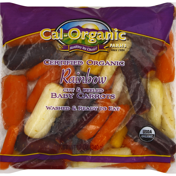 Best Selling Organic Items Cal-Organic Farms Baby Carrots, Rainbow, Cut & Peeled hero