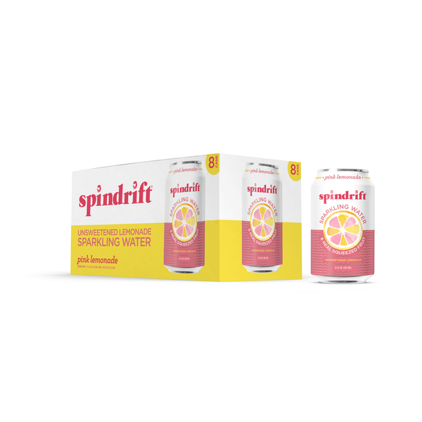 Spindrift Sparkling Water, Pink Lemonade, Unsweetened hero