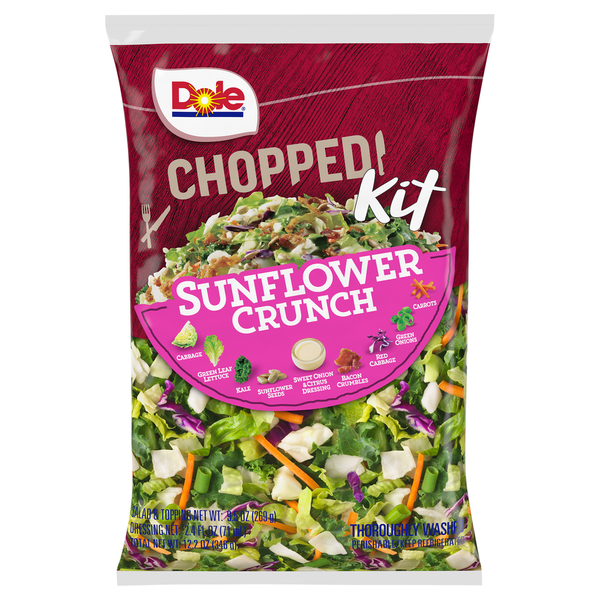 Lettuce, Salad & Leafy Greens Dole Chopped Kit, Sunflower Crunch hero