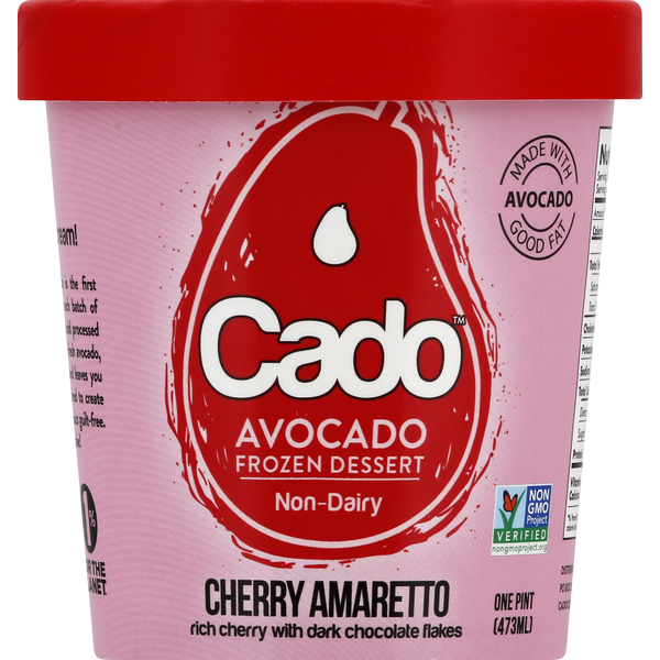 Frozen Dessert Cado Avocado Frozen Dessert, Non-Dairy, Cherry Amaretto hero