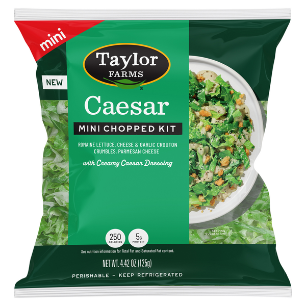 Prepared Meals Taylor Farms Caesar Mini Chopped Salad Kit hero