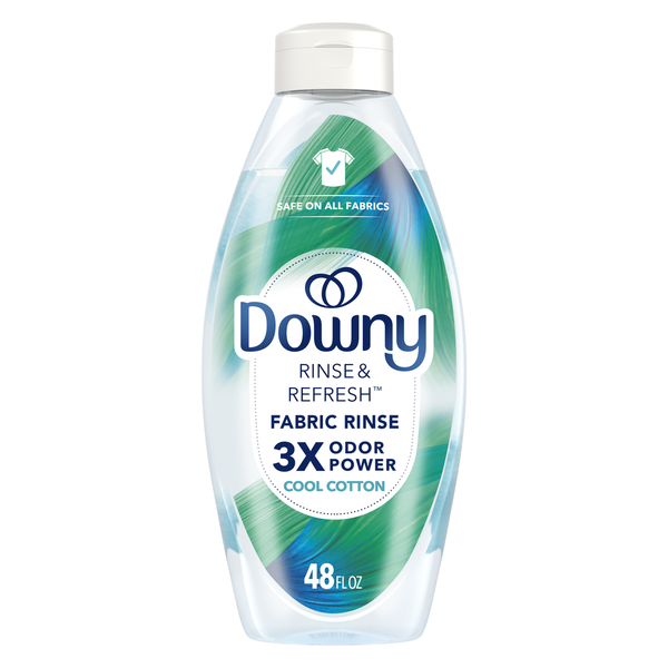 Downy RINSE & REFRESH Laundry Odor Remover and Fabric Softener, Cool Cotton hero