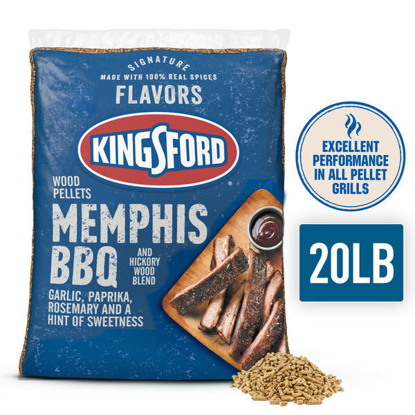 More Household Kingsford Hardwood Pellets, Memphis BBQ Hickory Wood with Garlic, Paprika, and Rosemary hero