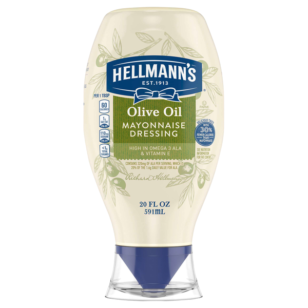 Condiments & Sauces Hellmann's Mayonnaise Dressing, Olive Oil hero