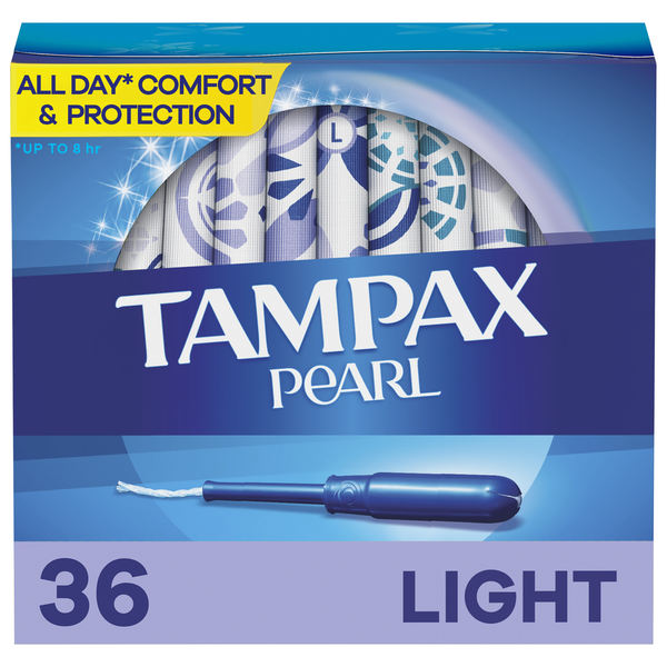 Feminine Care TAMPAX Pearl Tampons, Light hero