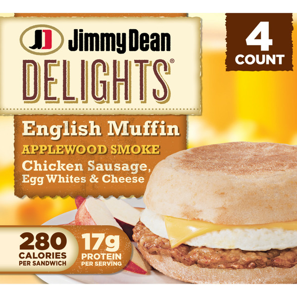 Frozen Breakfast Jimmy Dean Chicken Sausage, Egg & Cheese Breakfast Sandwiches hero