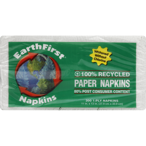 Paper Goods EarthFirst Paper Napkins, 1-Ply hero