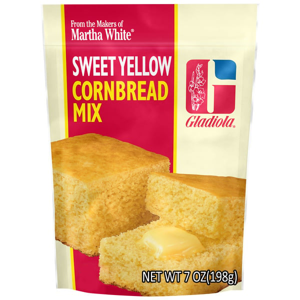 Doughs, Gelatins & Bake Mixes Martha White Gladiola Sweet Yellow Cornbread Mix hero