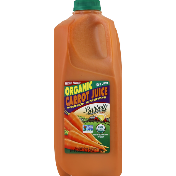 Refrigerated Barsotti Carrot Juice, Organic hero