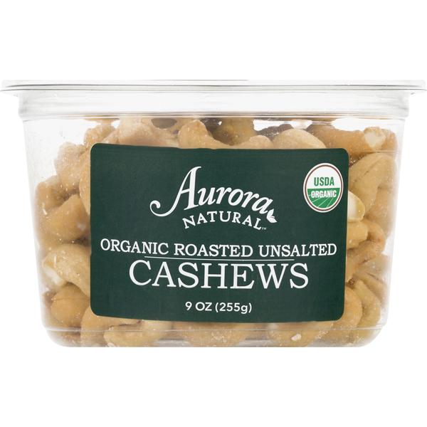 Nuts, Seeds & Dried Fruit Aurora Cashews, Organic, Roasted, Unsalted hero