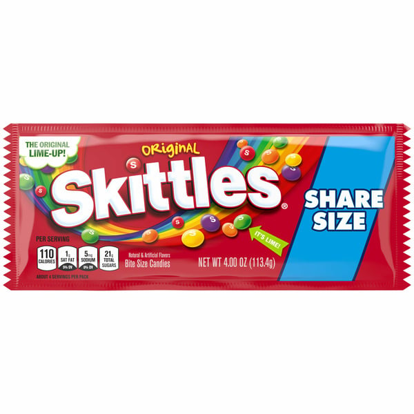 Skittles Original Chewy Candy Share Size hero