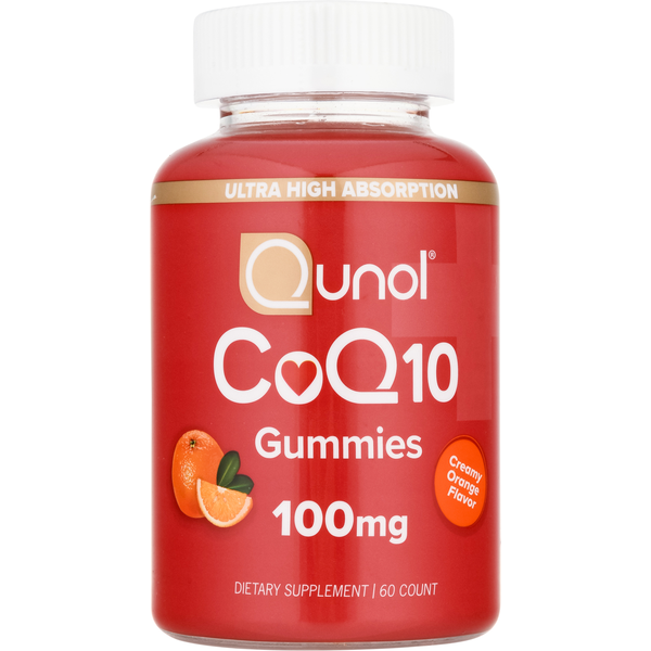 Vitamins & Supplements Qunol CoQ10, 100 mg, Gummies, Creamy Orange Flavor hero