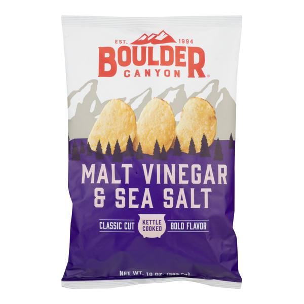 Chips & Pretzels Boulder Canyon Malt Vinegar & Sea Salt Potato Chips hero