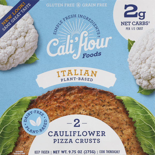 Tofu & Meat Alternatives Cali'flour Cauliflower Pizza Crust, Plant-Based, Italian hero