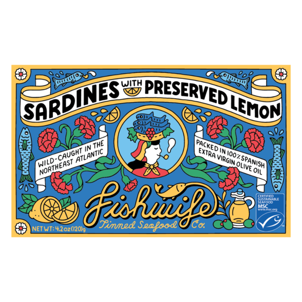 Canned Meat & Seafood Fishwife Sardines with Preserved Lemon hero