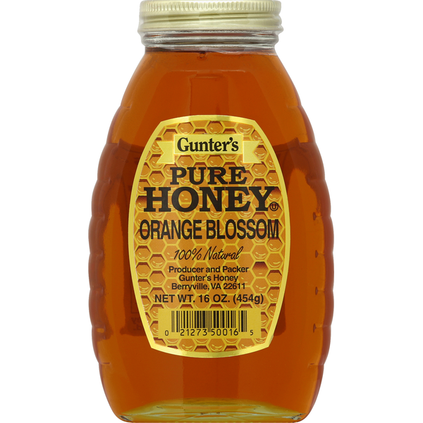 Honeys, Syrups & Nectars Gunter's Honey, Pure, Orange Blossom hero