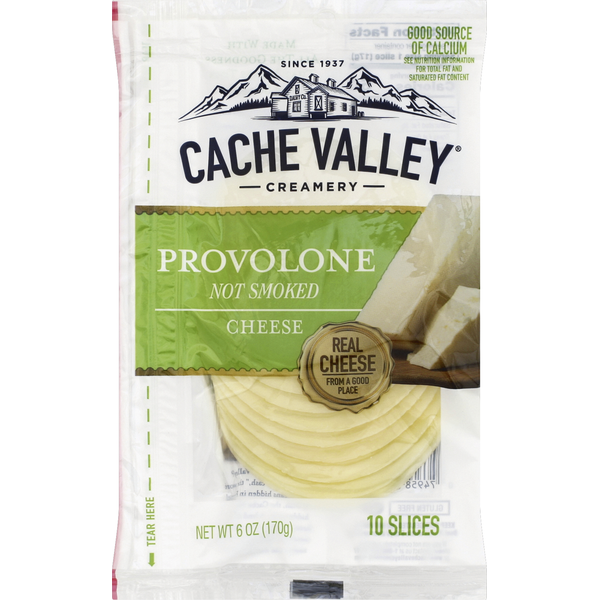 Specialty Cheeses Cache Valley Cheese, Provolone, Not Smoked hero