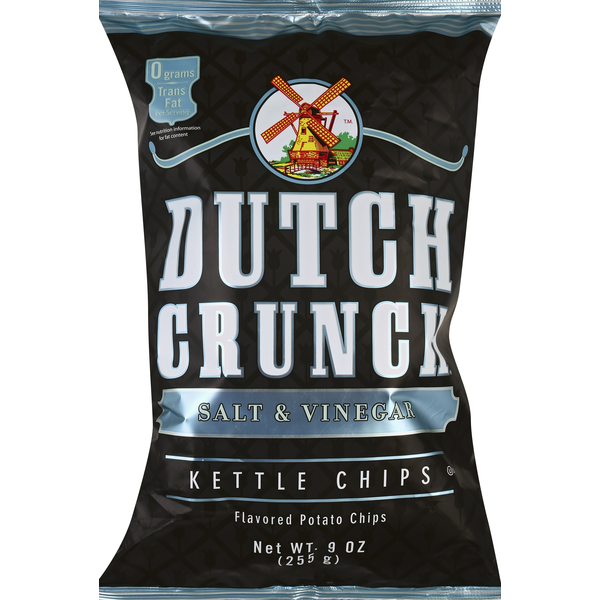 Chips & Pretzels Old Dutch Kettle Chips, Salt & Vinegar hero