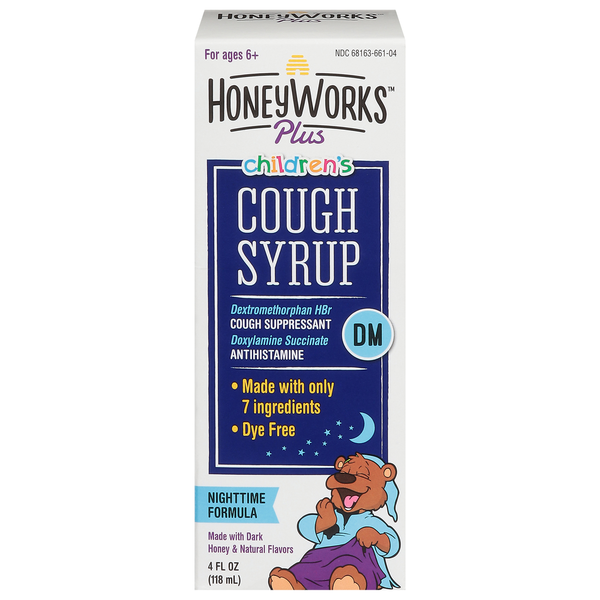 Cold, Flu & Allergy HoneyWorks Cough Syrup, Children's hero