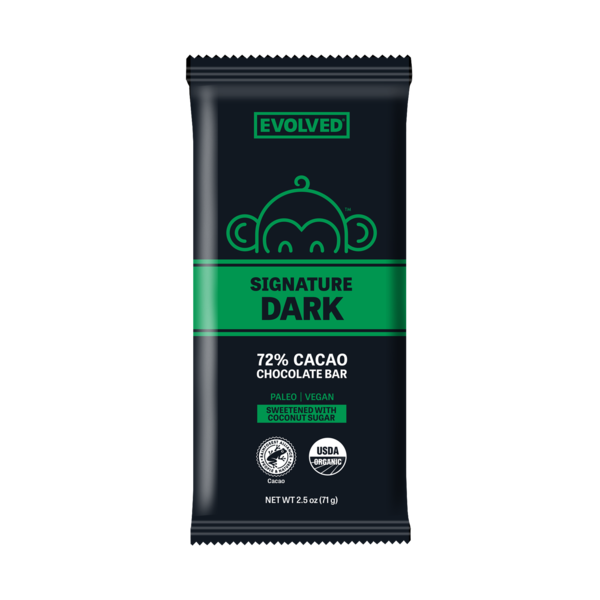 Candy & Chocolate Evolved Chocolate Signature Dark Chocolate Bar - 72% Cacao hero