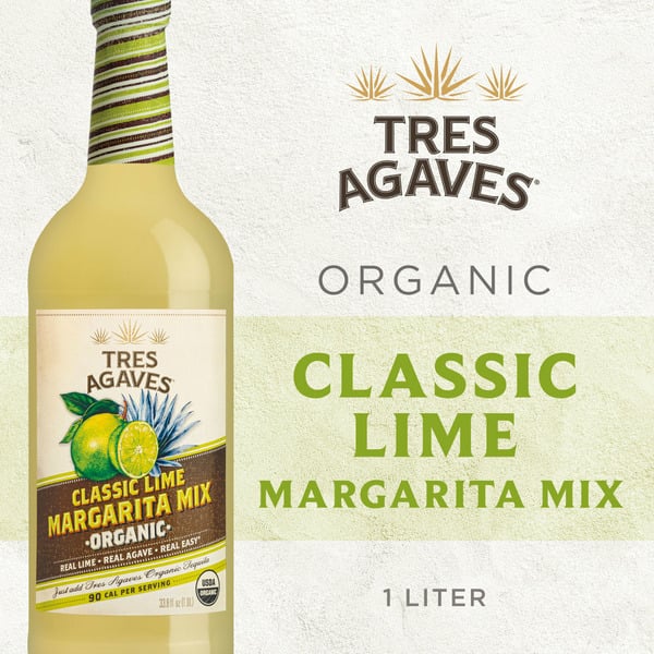 Mixers Tres Agaves Organic Lime Margarita Mix hero