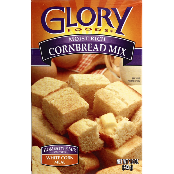 Doughs, Gelatins & Bake Mixes Glory Foods Cornbread Mix, Moist Rich hero