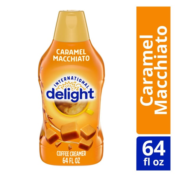 Cream International Delight Caramel Macchiato Coffee Creamer hero