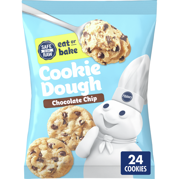 Doughs, Gelatins & Bake Mixes Pillsbury Eat or Bake Chocolate Chip Cookie Dough hero