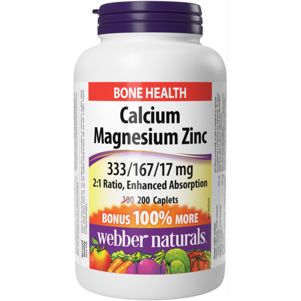 Mineral Supplements Webber Naturals Calcium Magnesium With Zinc hero