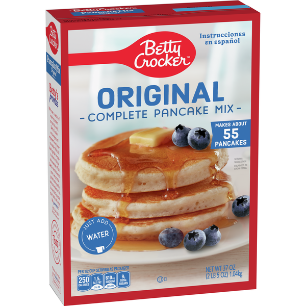 Hot Cereal & Pancake Mixes Betty Crocker Original Complete Pancake Mix, Just Add Water hero