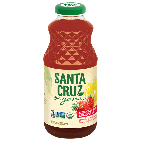 Juice & Nectars Santa Cruz Organic Beverage, Strawberry Lemonade hero