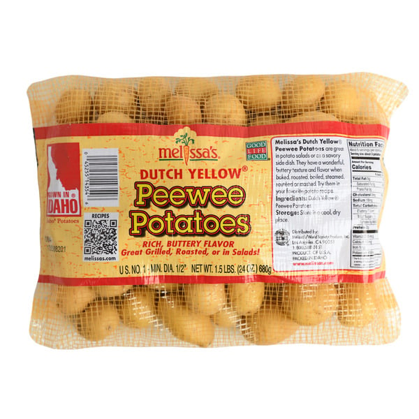 Fresh Vegetables Melissa's Dutch Yellow Peewee Potatoes hero