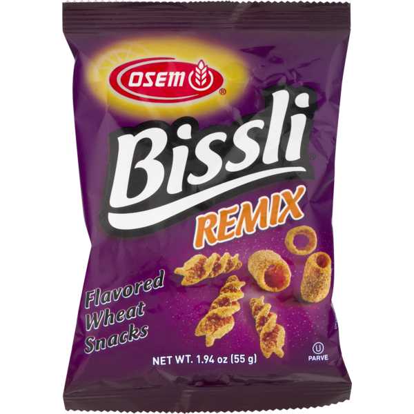 Kosher Foods Osem Wheat Snacks, Bissli, Remix hero