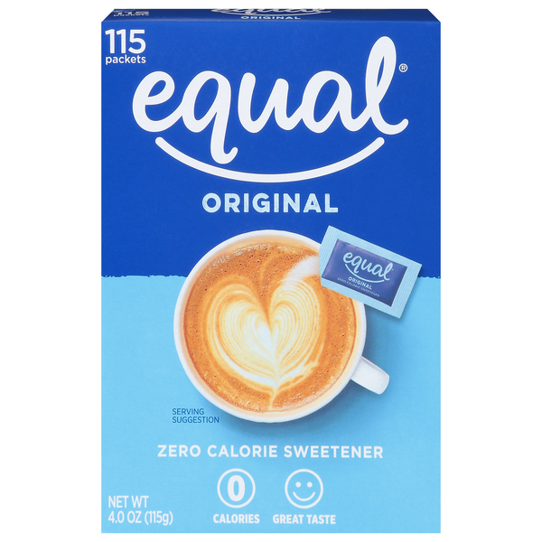 Sugar & Sweeteners Equal Original 0 Calorie Sweetener Packets hero