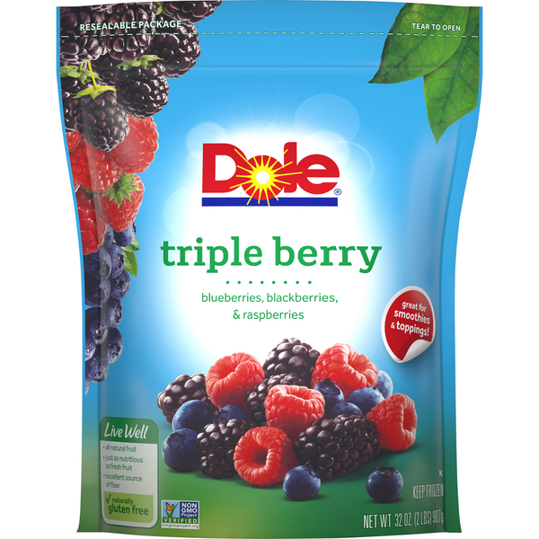 Frozen Produce Dole Triple Berry Frozen Fruit hero