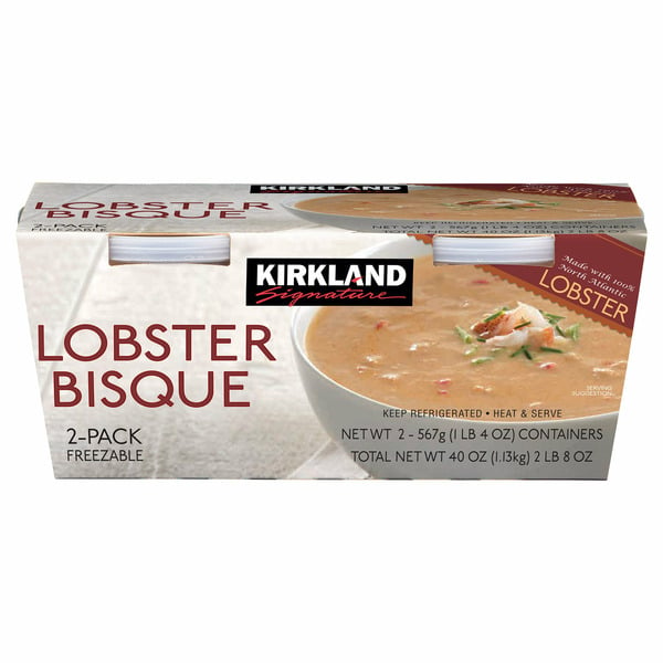 Prepared Soups & Salads Kirkland Signature Lobster Bisque Soup, 2 x 20 oz hero