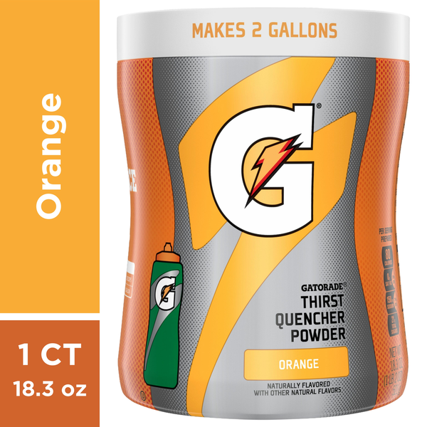 Cocoa & Drink Mixes Gatorade Orange Powder Beverage Mix hero