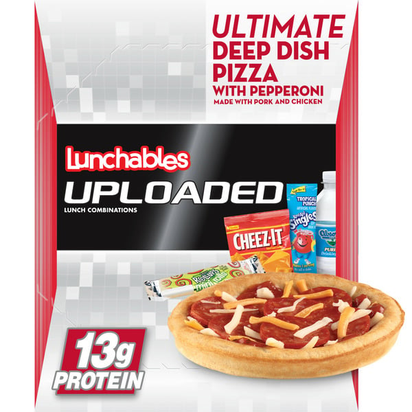 Prepared Meals Lunchables Ultimate Deep Dish Pepperoni Pizza Kids Lunch Snack Meal Kit with Kool-Aid hero